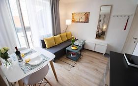 Jauki studija su dideliu balkonu Nidos centre